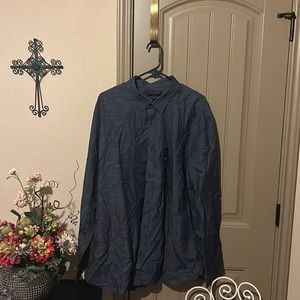 Men’s XXL Slim Fit Navy Blue Banana Republic Button Down Shirt
